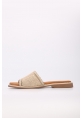 Laviovil İçi Dışı Hakiki Deri Bej Kadın Terlik AH089722611309
