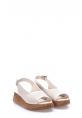 Laviovil İçi Dışı Hakiki Deri Bej Rahat  Kadın Sandalet AH08227261153296