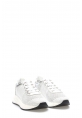 Laviovil İçi Dışı Hakiki Deri Beyaz Gümüş Kadın Casual Ayakkabı AH0801026185698