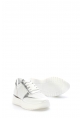 Laviovil İçi Dışı Hakiki Deri Beyaz Gümüş Kadın Casual Ayakkabı AH0875726125187
