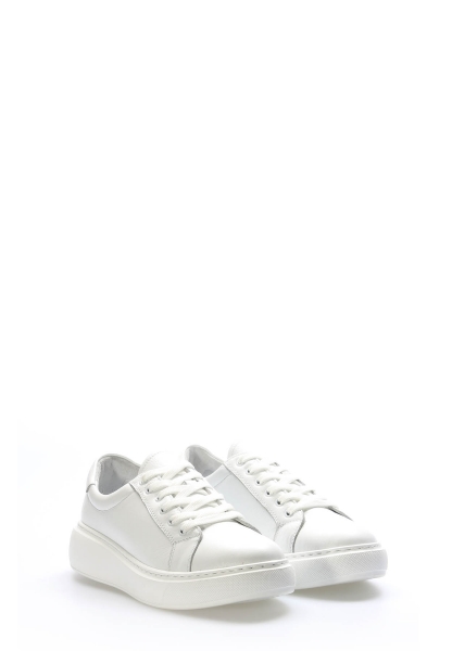 Laviovil İçi Dışı Hakiki Deri Beyaz Kadın Casual Ayakkabı AH081362613157