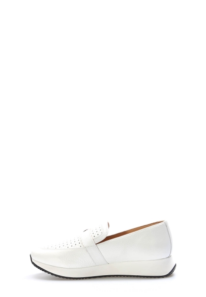 Laviovil İçi Dışı Hakiki Deri Beyaz Rahat Kadın Günlük Ayakkabı AH0835626155942231