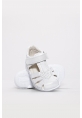 Laviovil İçi Dışı Hakiki Deri Beyaz Saten Unisex Çocuk Sandalet AH080062111106