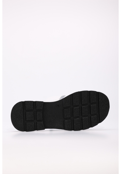 Laviovil İçi Dışı Hakiki Deri Beyaz Şık Kadın Düz Terlik AH087102611097