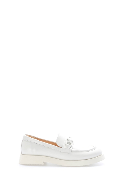 Laviovil İçi Dışı Hakiki Deri Ekru Kadın Casual Ayakkabı AH08210261211