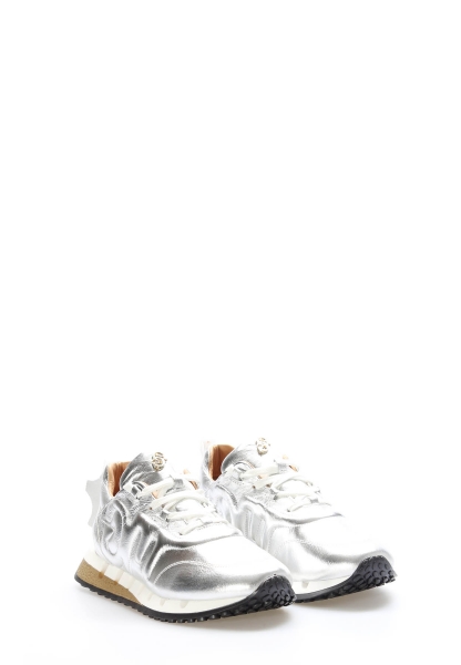 Laviovil İçi Dışı Hakiki Deri Gümüş Kadın Casual Ayakkabı AH08167261400568