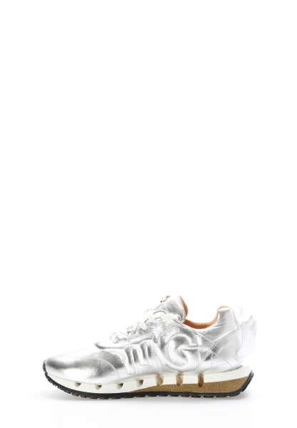 Laviovil İçi Dışı Hakiki Deri Gümüş Kadın Casual Ayakkabı AH08167261400568