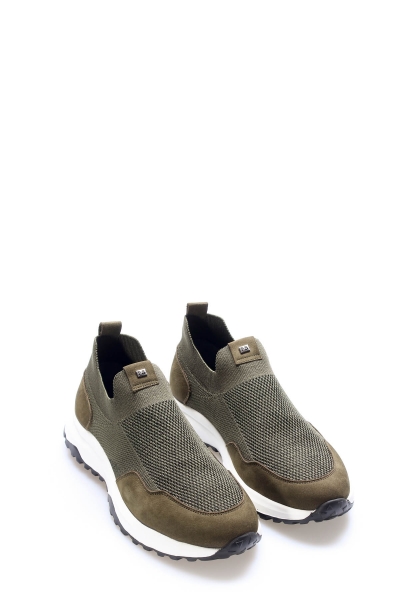 Laviovil İçi Dışı Hakiki Deri Haki EVA Erkek Spor Sneaker Ayakkabı AH082141312533