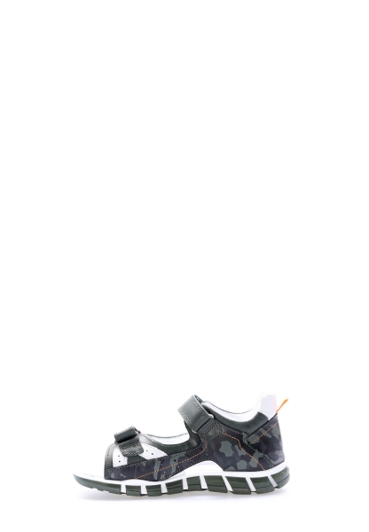 Laviovil İçi Dışı Hakiki Deri Haki Unisex Çocuk Sandalet AH08612241984