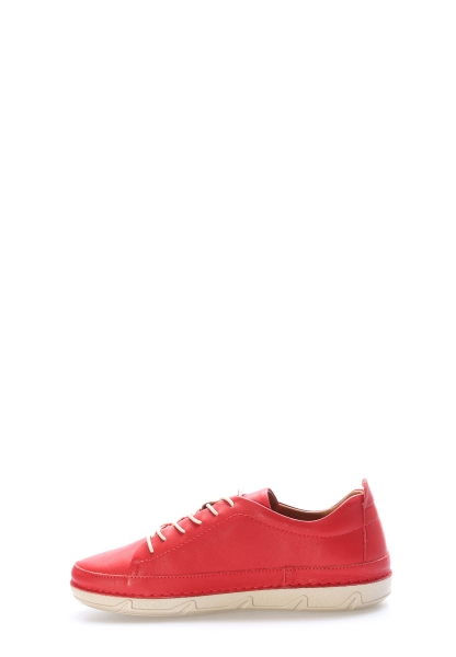 Laviovil İçi Dışı Hakiki Deri Kırmızı Rahat Kadın Casual Ayakkabı AH0816026111055