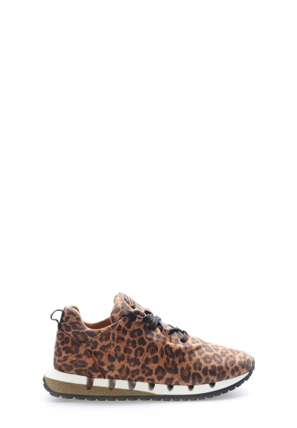 Laviovil İçi Dışı Hakiki Deri Leopar Kadın Casual Ayakkabı AH08167261400568