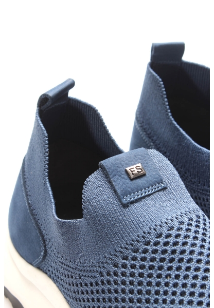 Laviovil İçi Dışı Hakiki Deri Mavi EVA  Erkek Spor Sneaker Ayakkabı AH0821413125496