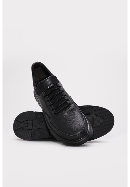 Laviovil İçi Dışı Hakiki Deri Siyah Erkek Casual Günlük Ayakkabı AH08126131242