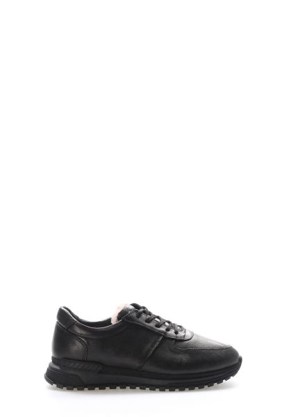Laviovil İçi Dışı Hakiki Deri Siyah Erkek Spor Sneaker Ayakkabı AH08154111317186