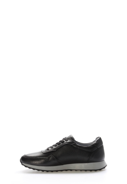 Laviovil İçi Dışı Hakiki Deri Siyah Erkek Spor Sneaker Ayakkabı AH08951131071201918