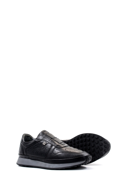 Laviovil Siyah İçi Dışı Gerçek Hakiki Deri Termo Taban Sneaker Erkek Spor Ayakkabı LV33951131324