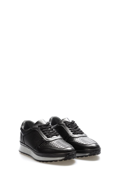 Laviovil İçi Dışı Hakiki Deri Siyah Erkek Spor Sneaker Ayakkabı AH089511316530201918