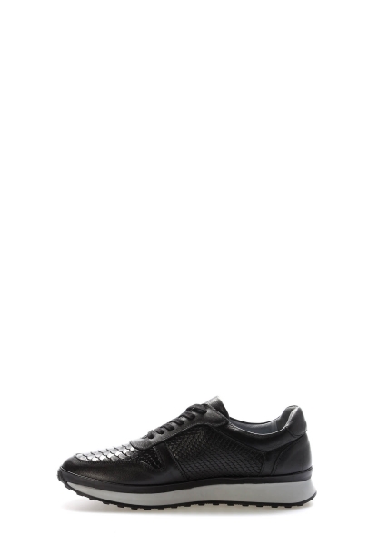 Laviovil İçi Dışı Hakiki Deri Siyah Erkek Spor Sneaker Ayakkabı AH089511316530201918