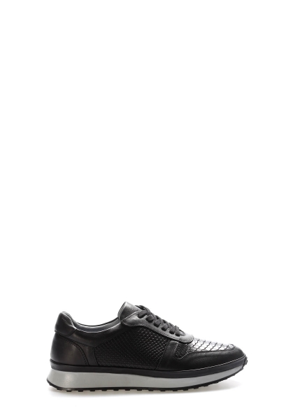 Laviovil İçi Dışı Hakiki Deri Siyah Erkek Spor Sneaker Ayakkabı AH089511316530201918