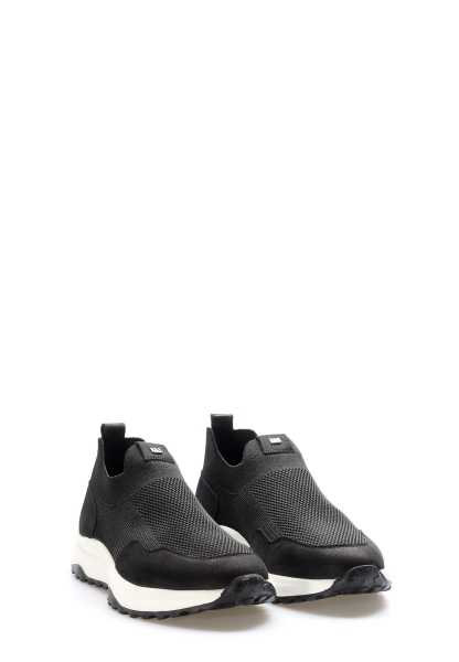 Laviovil İçi Dışı Hakiki Deri Siyah EVA Erkek Spor Sneaker Ayakkabı AH082141312533