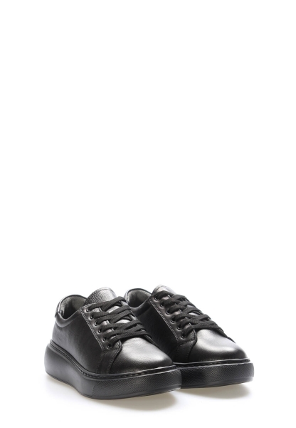 Laviovil İçi Dışı Hakiki Deri Siyah Kadın Casual Ayakkabı AH081362613157