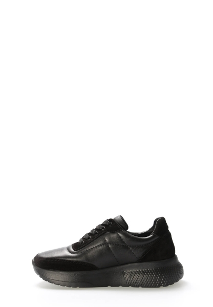 Laviovil İçi Dışı Hakiki Deri Siyah Kadın Casual Ayakkabı AH089822611106