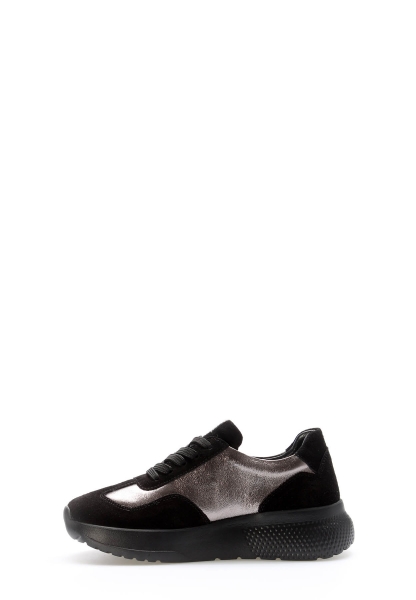 Laviovil İçi Dışı Hakiki Deri Siyah Kadın Casual Ayakkabı AH089822611155