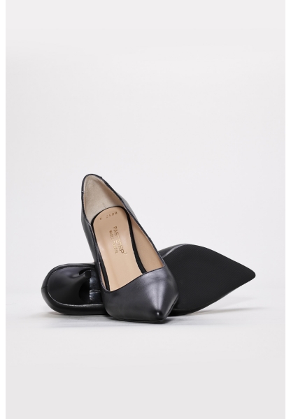 Laviovil İçi Dışı Hakiki Deri Siyah Kadın İnce Topuklu Ayakkabı AH082152612693