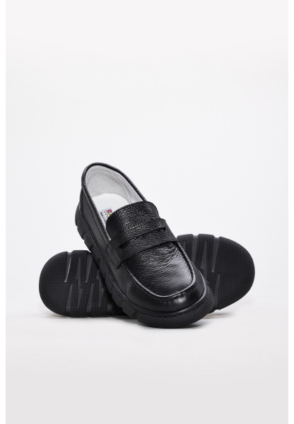 Laviovil İçi Dışı Hakiki Deri Siyah Kız Çocuk Casual Günlük Ayakkabı AH08837241868