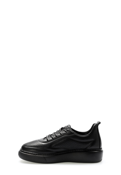 Laviovil İçi Dışı Hakiki Deri Siyah Rahat Kadın Casual Ayakkabı AH085832612611