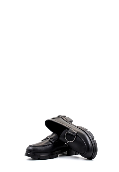 Laviovil İçi Dışı Hakiki Deri Siyah Şık Kadın Casual Ayakkabı AH08217261708609