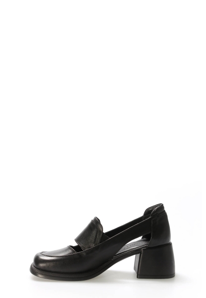 Laviovil İçi Dışı Hakiki Deri Siyah Şık Kadın Casual Ayakkabı AH0821726175742231