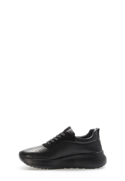 Laviovil İçi Dışı Hakiki Deri Siyah Şık Kadın Casual Ayakkabı AH089822611115