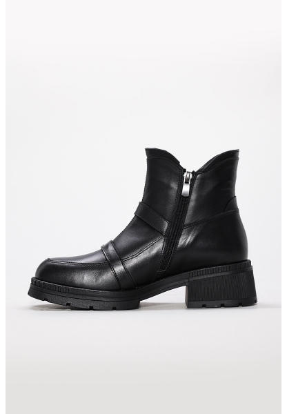 Laviovil İçi Dışı Hakiki Deri Siyah Tarz Kadın Bot AH0823319261706