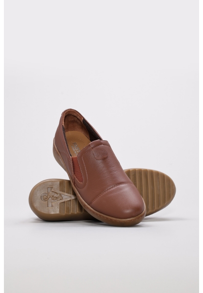 Laviovil İçi Dışı Hakiki Deri Taba Rahat Kadın Casual Günlük Ayakkabı AH088642611309