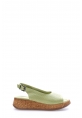 Laviovil İçi Dışı Hakiki Deri Yeşil Rahat  Kadın Sandalet AH08227261153296