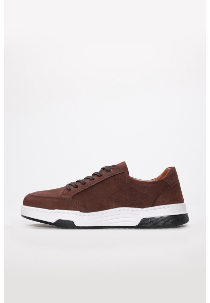 Laviovil İçi Dışı Hakiki Nubuk Deri Kahve Erkek Casual Günlük Ayakkabı AH0895113131011