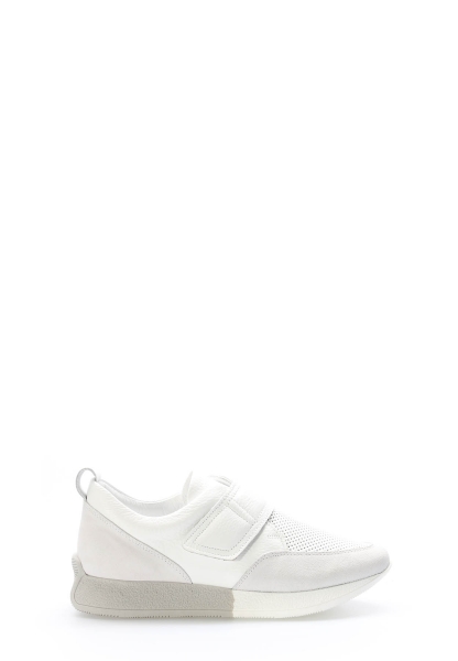 Laviovil İçi Dışı Hakiki Süet Deri Beyaz Kadın Casual Ayakkabı AH083562611660