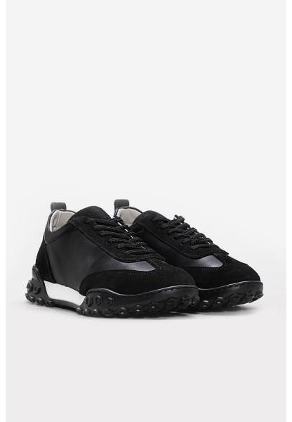 Laviovil İçi Dışı Hakiki Süet Deri Siyah Kadın Casual Günlük Ayakkabı AH0816926124140