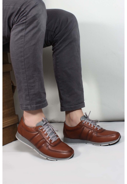 Laviovil Taba İçi Dışı Gerçek Hakiki Deri Poli Taban Sneaker Erkek Spor Ayakkabı LV33951131665