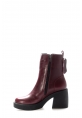 Laviovil İçi Kürklü Dışı Hakiki Deri Bordo Kadın Kalın Topuklu Bot AH0821711261065808