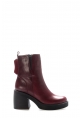 Laviovil İçi Kürklü Dışı Hakiki Deri Bordo Kadın Kalın Topuklu Bot AH0821711261065808