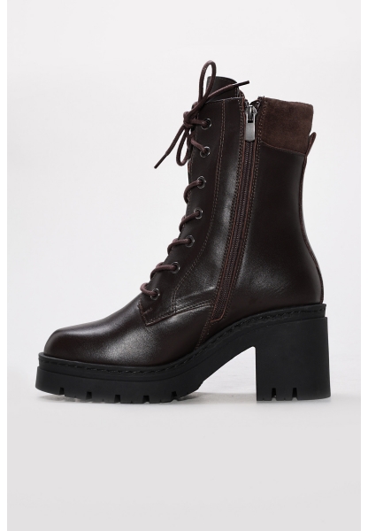 Laviovil İçi Kürklü Dışı Hakiki Deri Kahve Kadın Postal Bot AH08916112613971