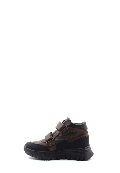 Laviovil İçi Kürklü Dışı Hakiki Deri Kahve Unisex Çocuk Spor Bot AH08612116115967