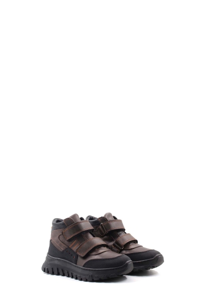 Laviovil İçi Kürklü Dışı Hakiki Deri Kahve Unisex Çocuk Spor Bot AH08612116115967