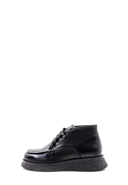 Laviovil İçi Kürklü Dışı Hakiki Deri Siyah Kadın Kalın Taban Bot AH0821711261615