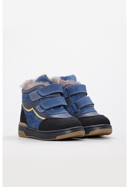 Laviovil İçi Kürklü Dışı Hakiki Deri  Siyah Kot Unisex Çocuk  Bot AH08157112412820