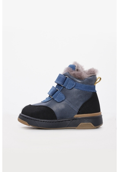 Laviovil İçi Kürklü Dışı Hakiki Deri  Siyah Kot Unisex Çocuk  Bot AH08157112412820