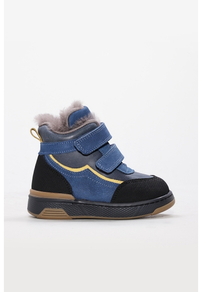 Laviovil İçi Kürklü Dışı Hakiki Deri  Siyah Kot Unisex Çocuk  Bot AH08157112412820