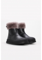 Laviovil İçi Kürklü Dışı Hakiki Deri Siyah Unisex Çocuk Bot AH08157112412862